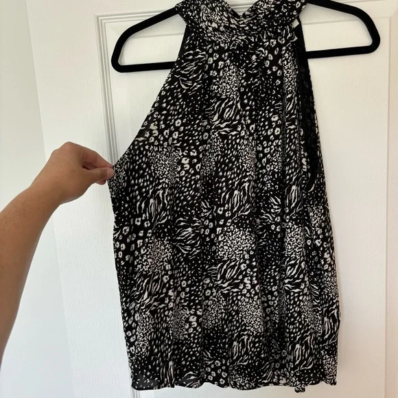Joie | Erola Mock Neck Animal Print Halter - Size L - Picture 5 of 7